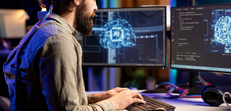 AI automation workflow illustration